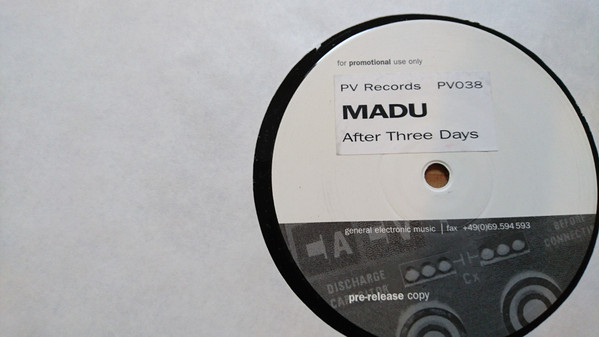 Madu - After Three Days | PV (PV038)