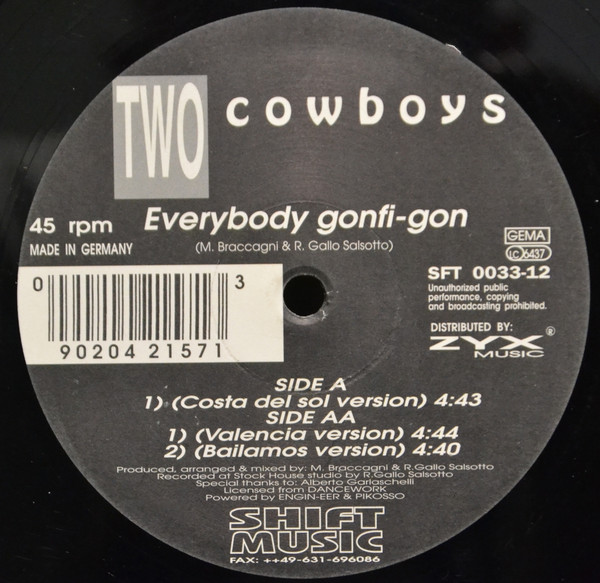 Two Cowboys - Everybody Gonfi-Gon | Shift Music (SFT 0033-12) - main Two Cowboys - Everybody Gonfi-Gon | Shift Music (SFT 0033-12) - main