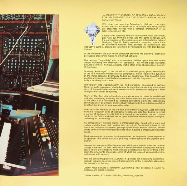 Klaus Schulze - Audentity | Innovative Communication (KS 80.025-26) - 3 Klaus Schulze - Audentity | Innovative Communication (KS 80.025-26) - 3