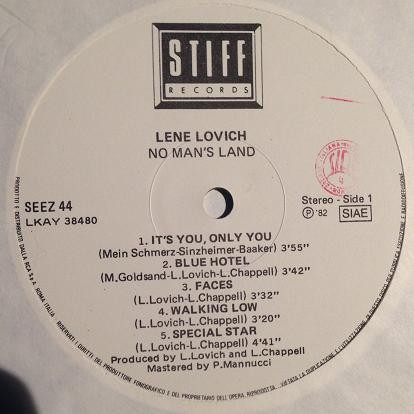Lene Lovich - No Man's Land | Stiff Records (SEEZ44) - 2 Lene Lovich - No Man's Land | Stiff Records (SEEZ44) - 2
