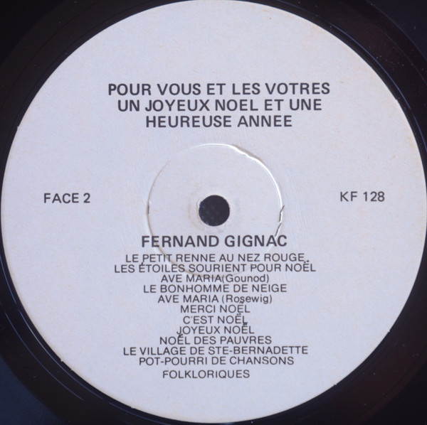 Fernand Gignac - 21 Chansons - Noël Avec Fernand Gignac | K-Tel (KF 128) - 4
