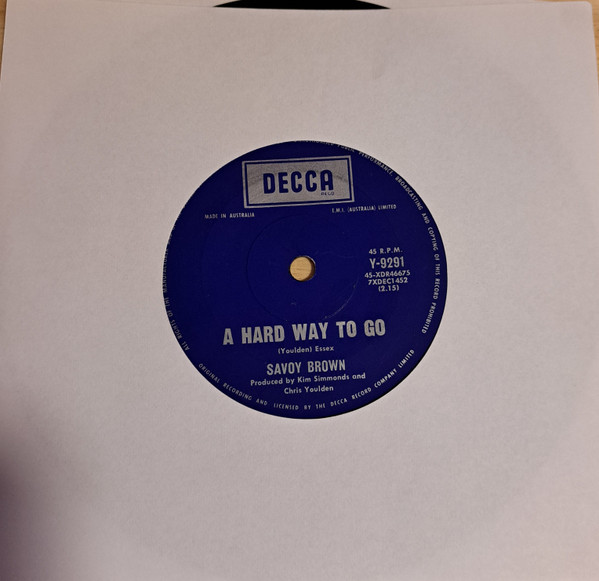 Savoy Brown - A Hard Way To Go | Decca (Y-9291)