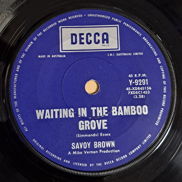 Savoy Brown - A Hard Way To Go | Decca (Y-9291) - 3