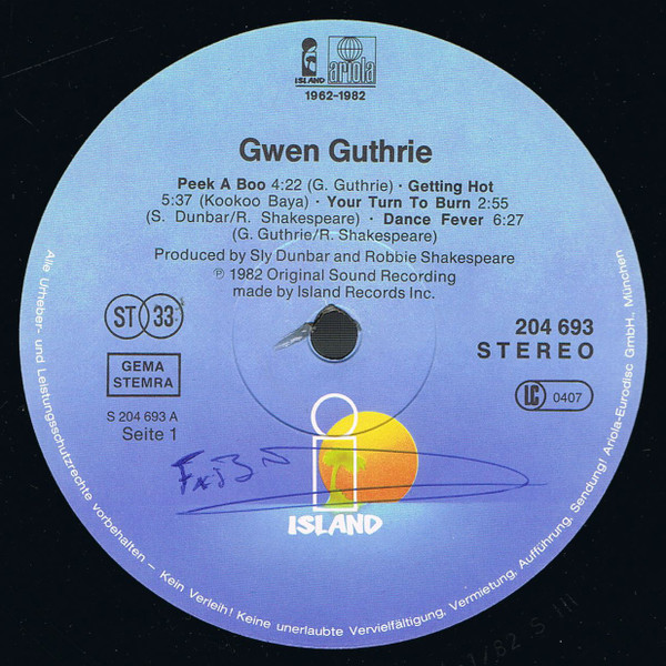Gwen Guthrie - Gwen Guthrie | Island Records (204 693) - 3 Gwen Guthrie - Gwen Guthrie | Island Records (204 693) - 3