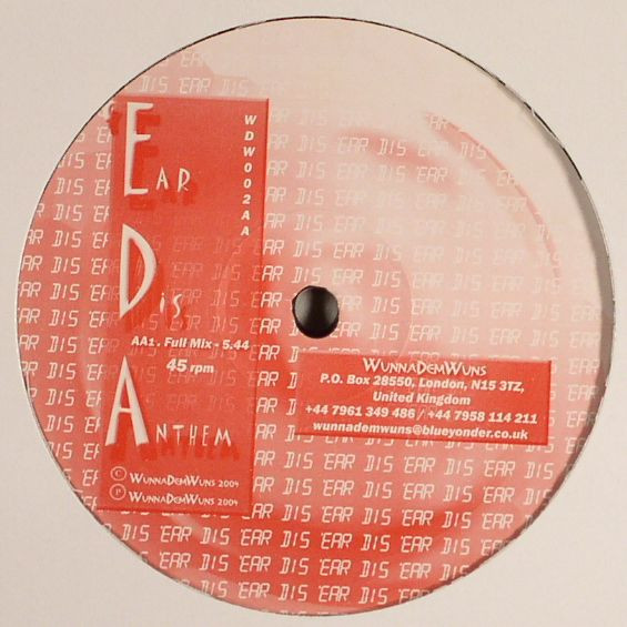 'Ear Dis - I Feel / 'Ear Dis Anthem | WunnaDemWuns (WDW002) - 2