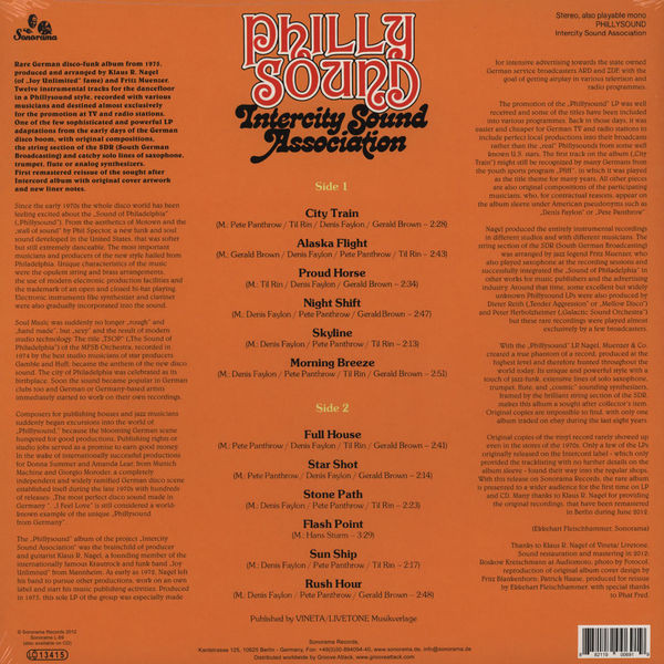 Intercity Sound Association - Phillysound | Sonorama (Sonorama L-69) - 2 Intercity Sound Association - Phillysound | Sonorama (Sonorama L-69) - 2