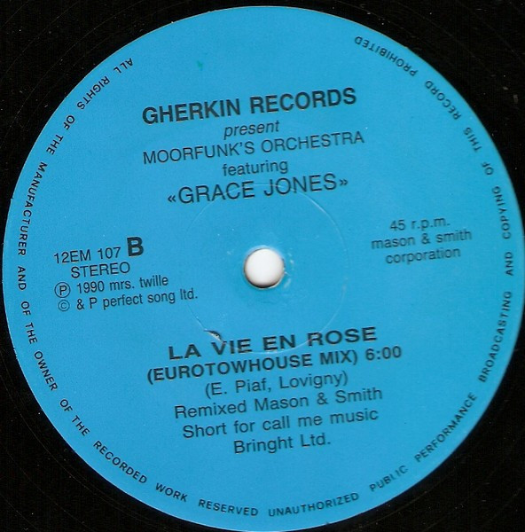 Moorfunk's Orchestra - Gland To Know You / La Vie En Rose | Gherkin Records (12EM 107) - 2