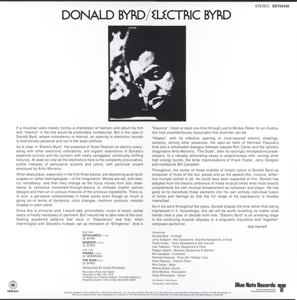 Donald Byrd - Electric Byrd | Blue Note (BST84349) - 2