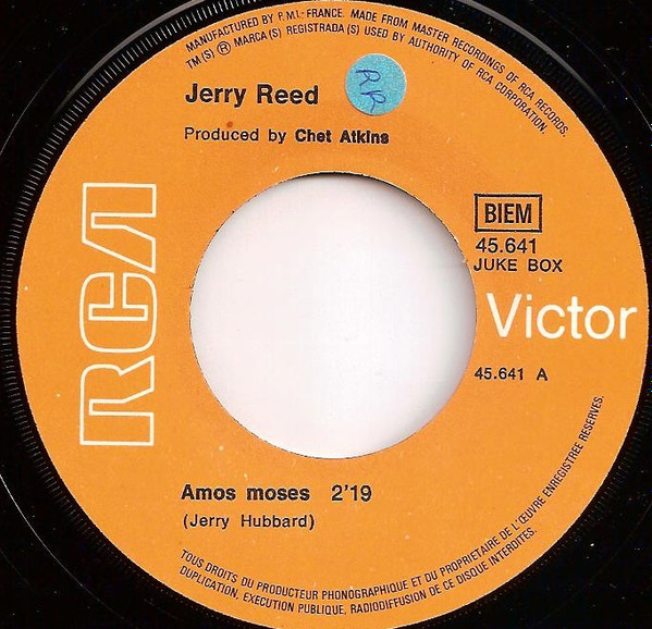Jerry Reed - Amos Moses | RCA Victor (45.641) - 3 Jerry Reed - Amos Moses | RCA Victor (45.641) - 3