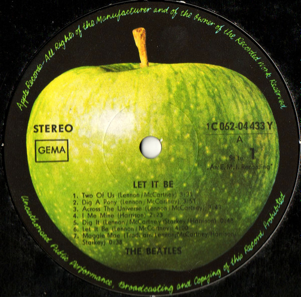 The Beatles - Let It Be | Apple Records (1C 062-04 433 Y) - 3 The Beatles - Let It Be | Apple Records (1C 062-04 433 Y) - 3