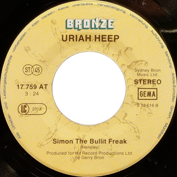 Uriah Heep - Lady In Black | Bronze (17 759 AT) - 4