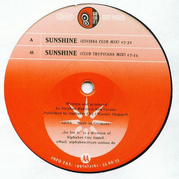 Kaycee - Sunshine (Take U There) | Go For It (GOFO 9945-6 LTD) - 2