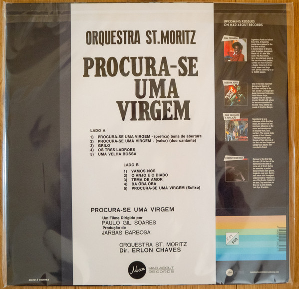 Orquestra St. Moritz , Erlon Chaves - Procura-se Uma Virgem | Mad About Records (MAR002) - 2 Orquestra St. Moritz , Erlon Chaves - Procura-se Uma Virgem | Mad About Records (MAR002) - 2