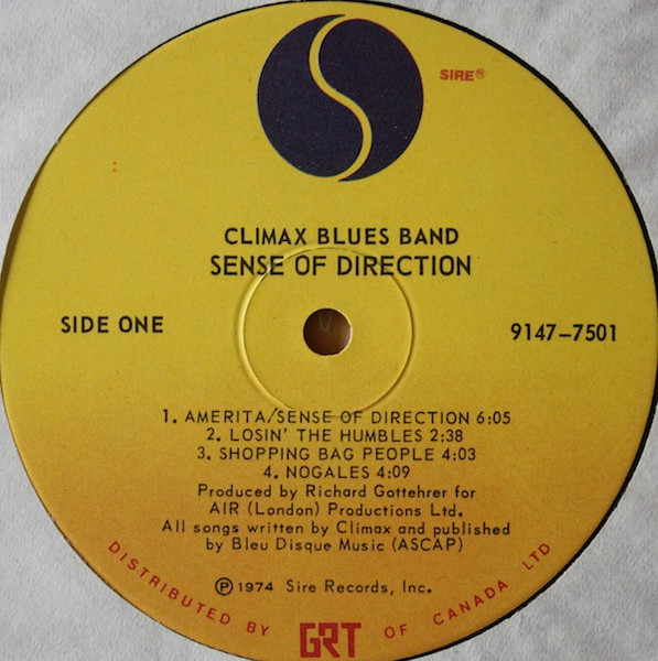 Climax Blues Band - Sense Of Direction | Sire (9147-7501) - 3 Climax Blues Band - Sense Of Direction | Sire (9147-7501) - 3