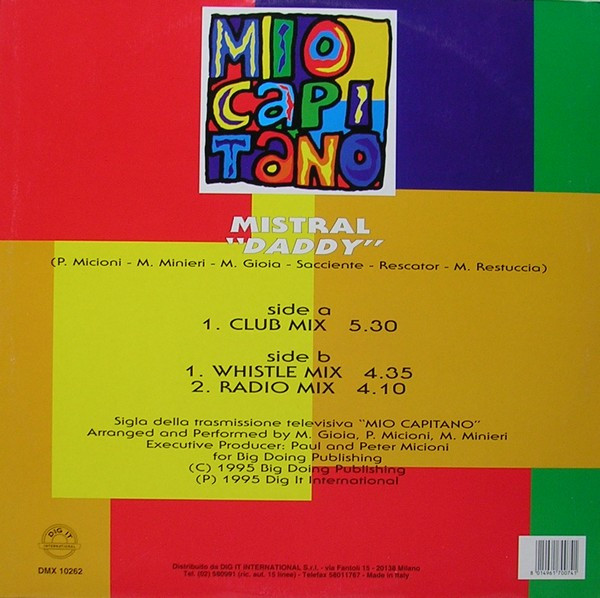Mistral Featuring Jamie Dee - Daddy | Dig It International (DMX 10262) - main