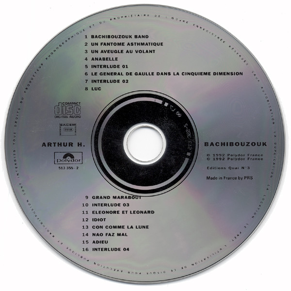 Arthur H - Bachibouzouk | Polydor (513 355-2) - 3 Arthur H - Bachibouzouk | Polydor (513 355-2) - 3