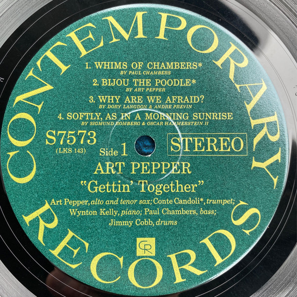 Art Pepper - Gettin' Together! | Contemporary Records (S7573) - 2