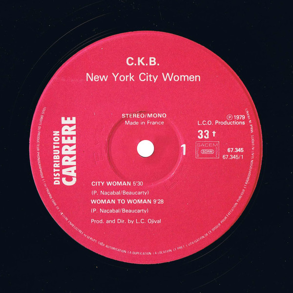 C.K.B. - New York City Women | Carrere (67.345) - 3