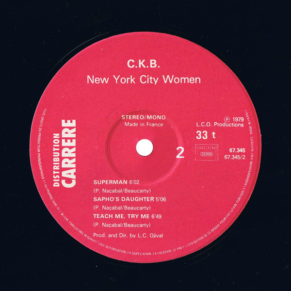 C.K.B. - New York City Women | Carrere (67.345) - 4