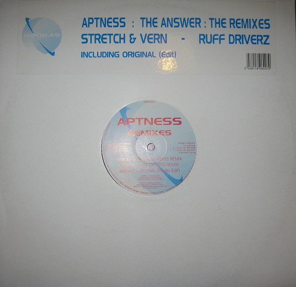 Aptness - The Answer: The Remixes | good:as (GA007) - main Aptness - The Answer: The Remixes | good:as (GA007) - main