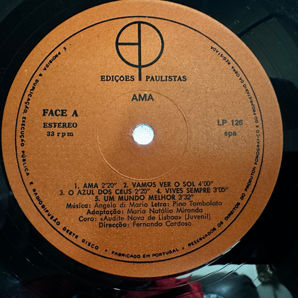 Audite Nova De Lisboa - Ama | Edições Paulinas Discos (LP 126) - 3