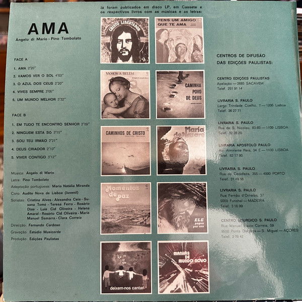 Audite Nova De Lisboa - Ama | Edições Paulinas Discos (LP 126) - 2
