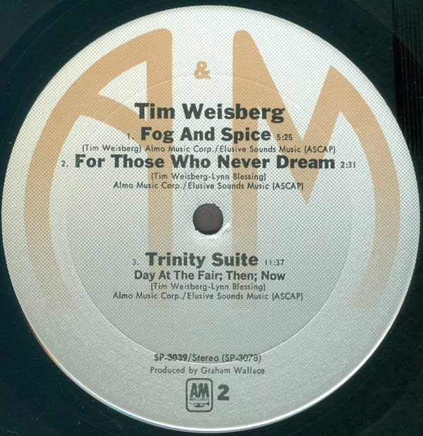 Tim Weisberg - Tim Weisberg | A&M Records (SP-3039) - 2 Tim Weisberg - Tim Weisberg | A&M Records (SP-3039) - 2