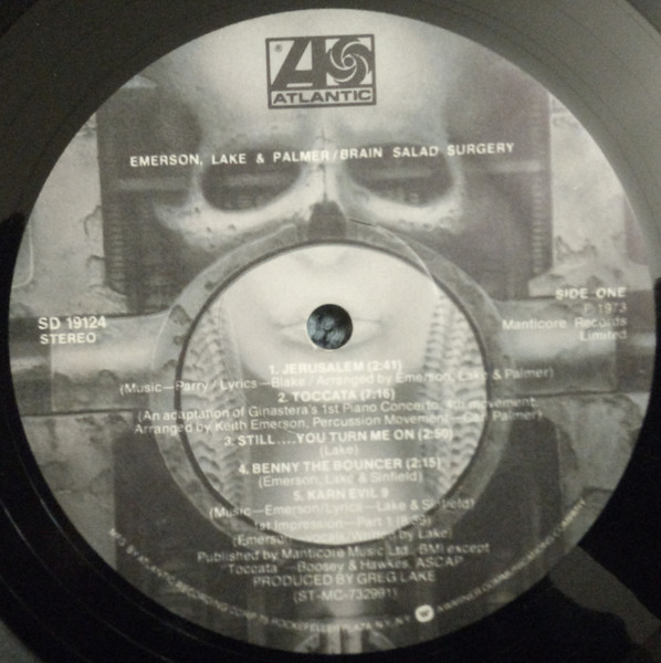 Emerson, Lake & Palmer - Brain Salad Surgery | Atlantic (SD 19124) - 4 Emerson, Lake & Palmer - Brain Salad Surgery | Atlantic (SD 19124) - 4