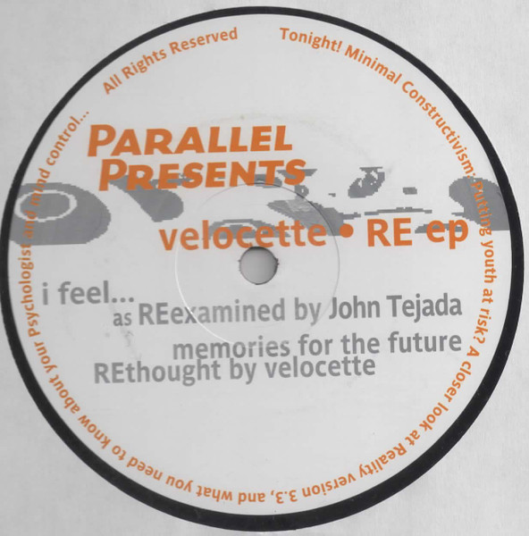 Velocette - RE EP | Parallel Recordings, Ltd. (PRL-006) - main