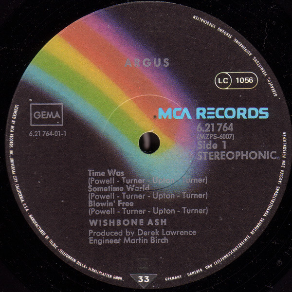 Wishbone Ash - Argus | MCA Records (6.21 764) - 3