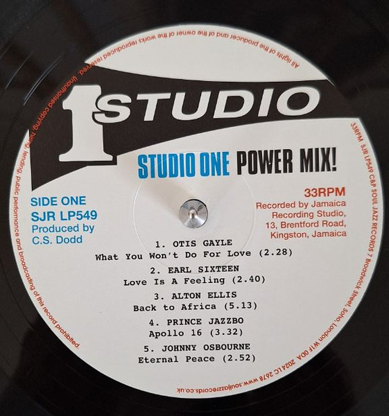 Various - Studio One Power Mix! | Soul Jazz Records (SJR LP 549) - 4