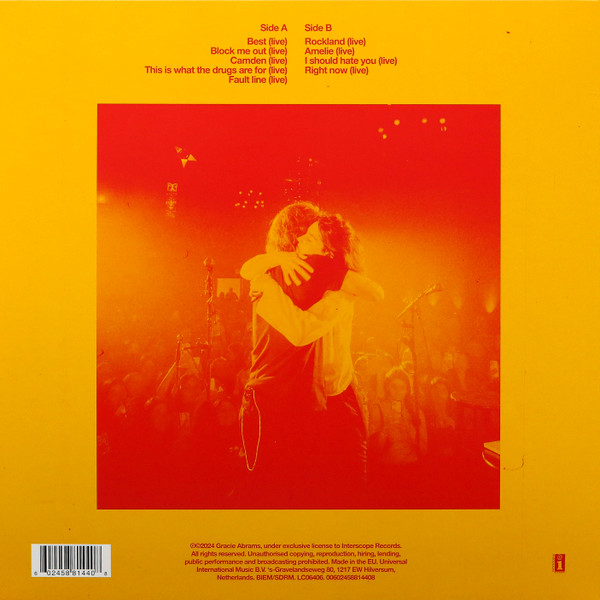 Gracie Abrams , Aaron Dessner - The Good Riddance Acoustic Shows (Live) | Interscope Records (1000141642) - 3 Gracie Abrams , Aaron Dessner - The Good Riddance Acoustic Shows (Live) | Interscope Records (1000141642) - 3