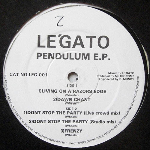 Le'Gato - Pendulum E.P. | Burning Records (LEG 001) - main