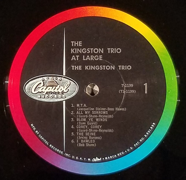 Kingston Trio - At Large | Capitol Records (T1199) - 2