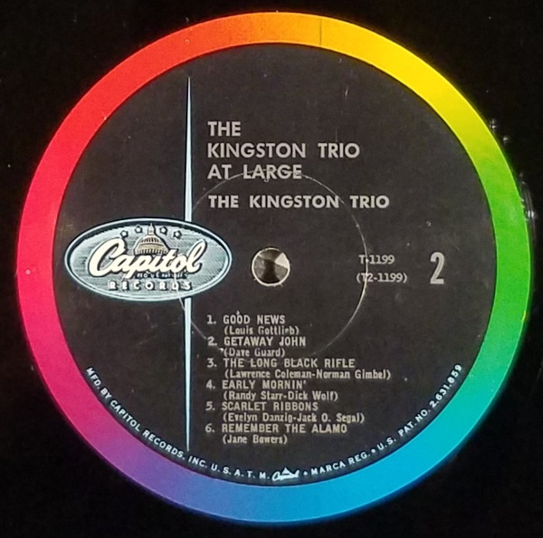 Kingston Trio - At Large | Capitol Records (T1199) - 3
