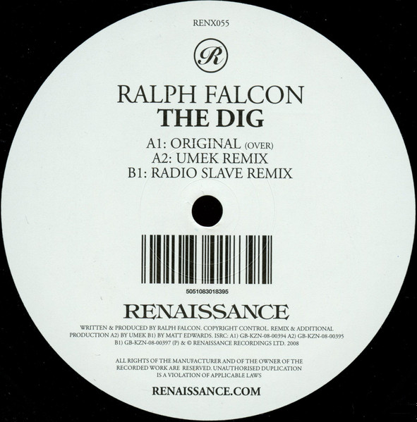 Ralph Falcon - The Dig | Renaissance (RENX055) - 2 Ralph Falcon - The Dig | Renaissance (RENX055) - 2