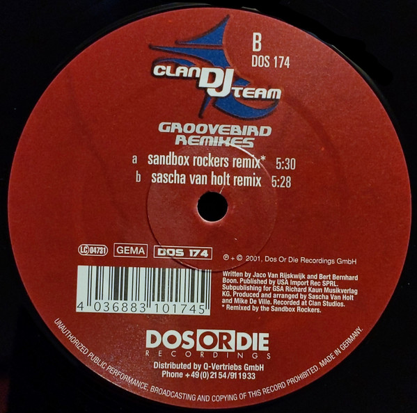 Clan DJ Team - Groovebird (Remixes) | Dos Or Die Recordings (DOS 174) - 2 Clan DJ Team - Groovebird (Remixes) | Dos Or Die Recordings (DOS 174) - 2