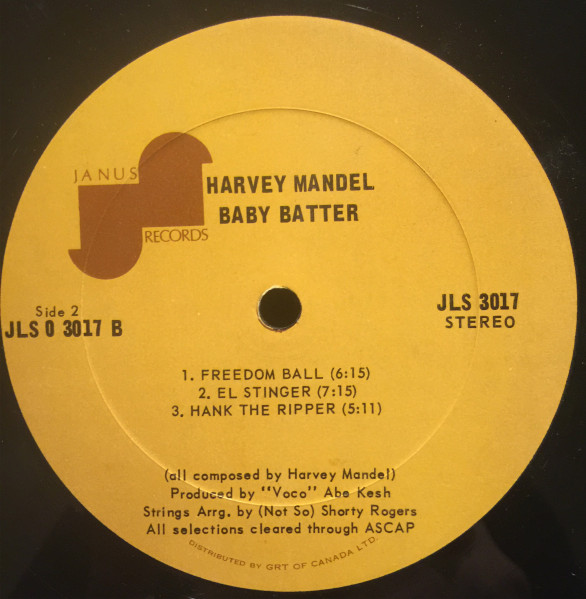 Harvey Mandel - Baby Batter | Janus Records (9098-3017) - 4