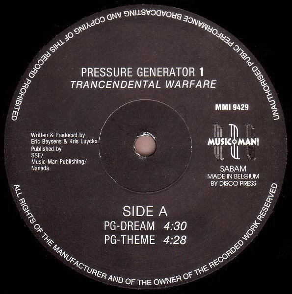 Pressure Generator 1 - Trancendental Warfare | Music Man Records (MMI 9429) - 3