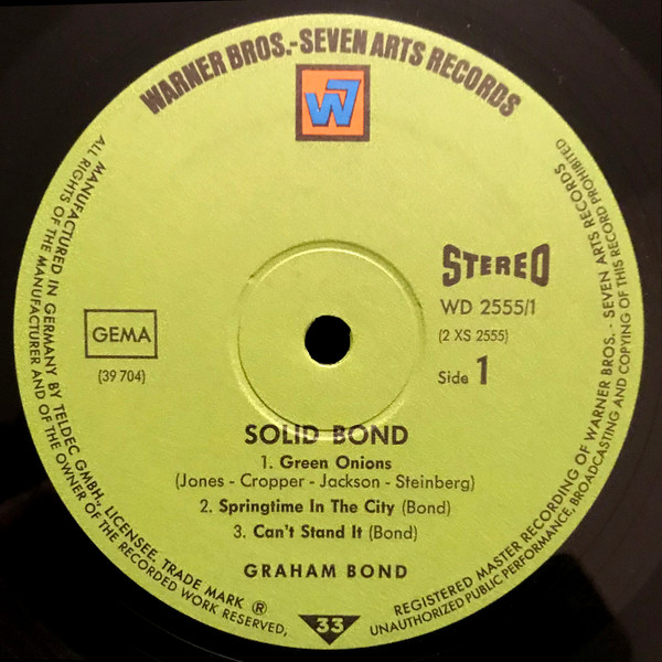 Graham Bond - Solid Bond | Warner Bros. - Seven Arts Records (WD 2555/1-2) - 4
