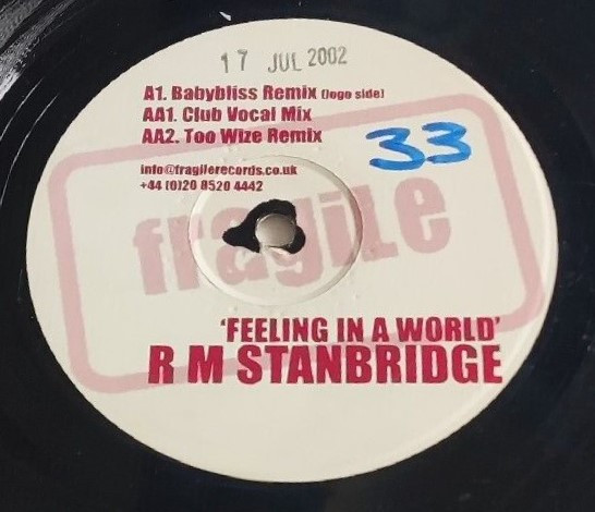 R M Stanbridge - Feeling In A World | Fragile Records (FRAGT-008) - main R M Stanbridge - Feeling In A World | Fragile Records (FRAGT-008) - main