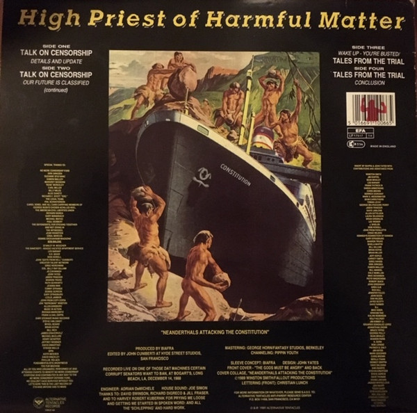 Jello Biafra - High Priest Of Harmful Matter - Tales From The Trial | Alternative Tentacles (VIRUS 66) - 2