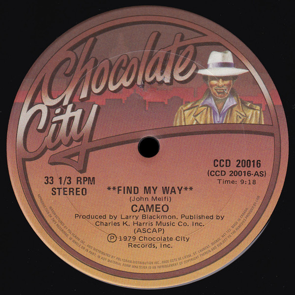 Cameo - Find My Way | Chocolate City (CCD 20016) - main