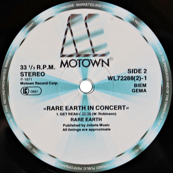 Rare Earth - Rare Earth In Concert | Motown (WL 72288 (2)) - 4