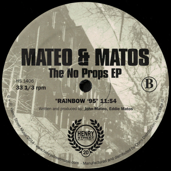 Mateo & Matos - The No Props EP | Henry Street Music (HS1406) - 4