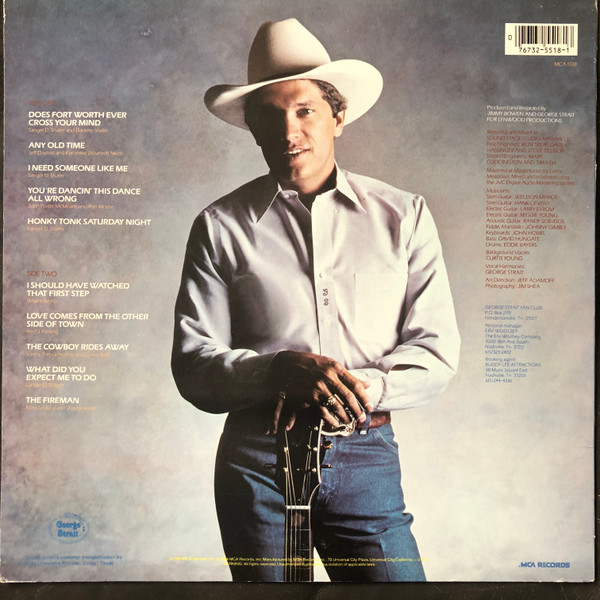 George Strait - Does Fort Worth Ever Cross Your Mind | MCA Records (MCA-5518) - 2