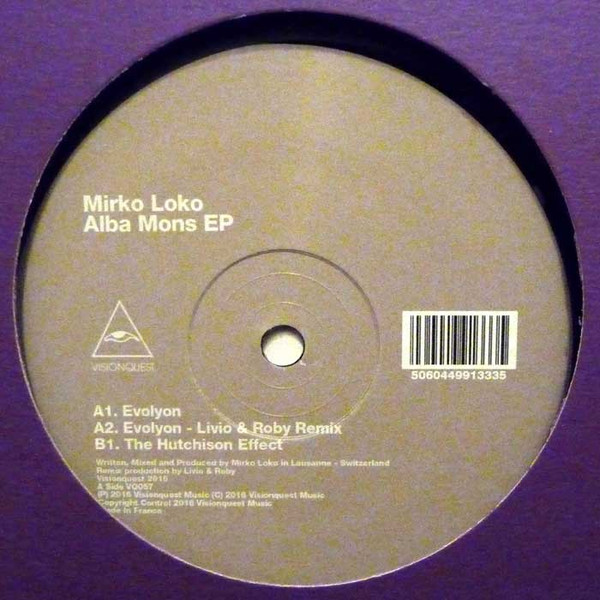 Mirko Loko - Alba Mons EP | Visionquest (VQ057) - main
