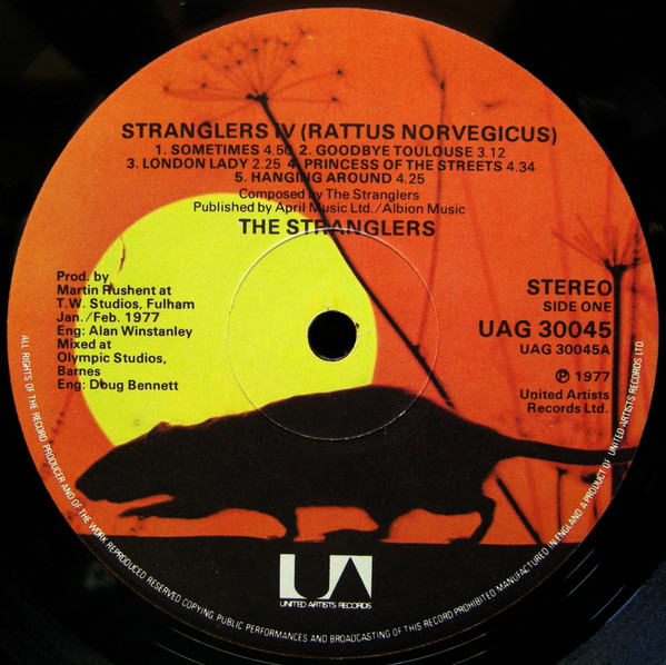 The Stranglers - Stranglers IV (Rattus Norvegicus) | United Artists Records (UAG 30045) - 2