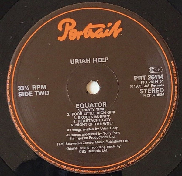 Uriah Heep - Equator | Portrait (PRT 26414) - 4