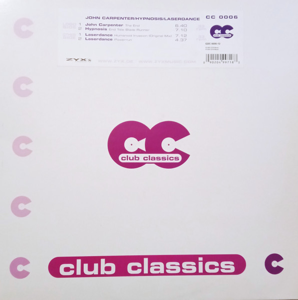 John Carpenter / Hipnosis / Laserdance - Club Classics 06 | ZYX Music (GDC 0006-12) - main